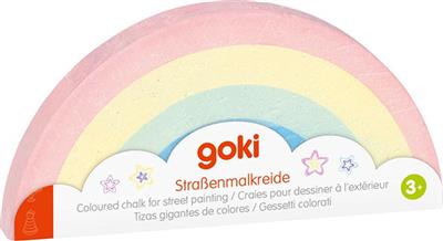 Goki - Stoepkrijt regenboog